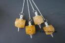 Golden Quartz Solar Plexus Chakra Engrave Pendulum